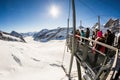 View of the ski resort Jungfrau Wengen in Switzerland