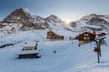 View of the ski resort Jungfrau Wengen in Switzerland