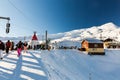 View of the ski resort Jungfrau Wengen in Switzerland