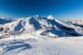 View of the ski resort Jungfrau Wengen in Switzerland