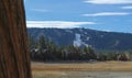 View of Ski Slopes at Big Bear Lake, Fall 2018, San Bernardino Mountains, California Royalty Free Stock Photo