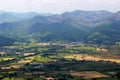 The view from Skiddaw in the Lake District Royalty Free Stock Photo