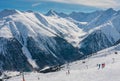 View of skiing resort in Alps. Livigno