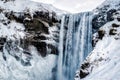 View of Skogafoss Waterfall Royalty Free Stock Photo