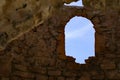 An Arched Window of an Old Shelter