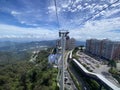 Sky view from cable car at genting highland Royalty Free Stock Photo