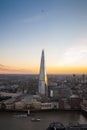 London, UK. 03-11-2018. View at south London with Shard from Sky Garden Terraces.