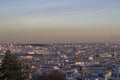 View from the sky of paris Royalty Free Stock Photo