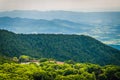 View of Skyland Resort and layers of the Blue Ridge Mountains fr Royalty Free Stock Photo