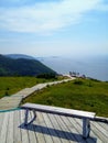 A view of skyline trail in beautiful Cape Breton Island, Nova Sc Royalty Free Stock Photo
