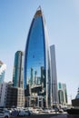 View of a skyscraper in Doha city center