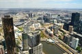 View from the skyscraper to the city of Melbourne