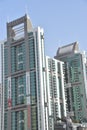 View of skyscrapers from Al Majaz Waterfront in Sharjah, UAE Royalty Free Stock Photo