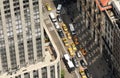 View from skyscrapers on the streets of New York City. Top view Royalty Free Stock Photo