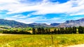 View of the Slanghoekberge Mountain Range along which the Bainskloof Pass runs between the towns Ceres and Wellington Royalty Free Stock Photo