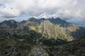 view from Slavkovsky stit, High Tatras, Vysoke Tatry, Slovakia.