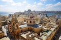 The view on Sliema and Valleta Royalty Free Stock Photo