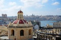 The view on Sliema and Valleta