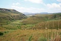 VIEW OF MOUNTAINS AND VALLEYS IN THE DRAKENBERG RANGE IN SOUTH AFRICA Royalty Free Stock Photo