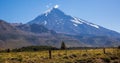 View of Lanin Volcano in National Park of Argentina Royalty Free Stock Photo