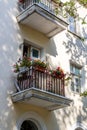 View of a small balcony Royalty Free Stock Photo