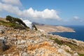 View of the small Church of Panagia Paleokastritsa , Ios Island, Greece Royalty Free Stock Photo