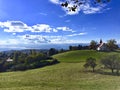 A small chapel under blue sky