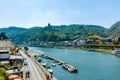 View on small German town Cochem located in Mosel river valley, quality wine regio in Germany Royalty Free Stock Photo