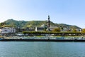 View on small German town Cochem located in Mosel river valley, quality wine regio in Germany Royalty Free Stock Photo