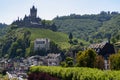 View on small German town Cochem located in Mosel river valley, quality wine regio in Germany Royalty Free Stock Photo