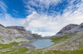 Lake on Gemmipass. Switzerland