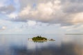 A view of a small Maldives island in the Indian ocean Royalty Free Stock Photo