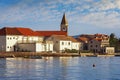 View of small Mediterranean village of Donja Lastva. Montenegro Royalty Free Stock Photo