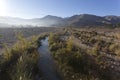 A view of small river in Pisco Elqui Royalty Free Stock Photo