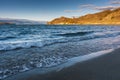 View of Small Sea Strait on Lake Baikal on autumn day, Joy Bay Royalty Free Stock Photo