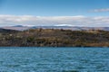 View of Small Sea Strait on Lake Baikal on autumn day, Joy Bay Royalty Free Stock Photo