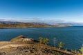 View of Small Sea Strait on Lake Baikal on autumn day, Joy Bay Royalty Free Stock Photo