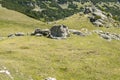 View of the small Sphinx, in Carpathian Mountains,  Bucegi Natural Park, Romania Royalty Free Stock Photo