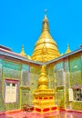 The main stupa of Su Taung Pyae Pagoda in Mandalay, Myanmar