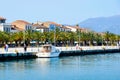 View of small touristic and historical city Nafplion,1st capital of Greece