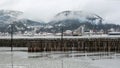 View of small town Namsos, Norway Royalty Free Stock Photo