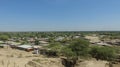 View of a small town in the north of the country called Peru, landscape with clear blue sky