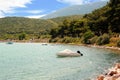 Boats in Osor on the island Cres, Croatia