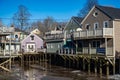 View of the small village of Kennebunkport, Maine, USA Royalty Free Stock Photo