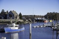 View of the small village of Kennebunkport, Maine, USA Royalty Free Stock Photo