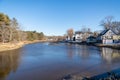 View of the small village of Kennebunkport, Maine, USA Royalty Free Stock Photo