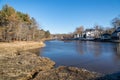 View of the small village of Kennebunkport, Maine, USA Royalty Free Stock Photo