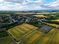 View of a small village in Moravia in the Czech Republic