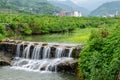 Small waterfall in Songxi village. China