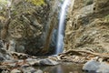 A view of a small waterfall in troodos mountains in cyprus Royalty Free Stock Photo